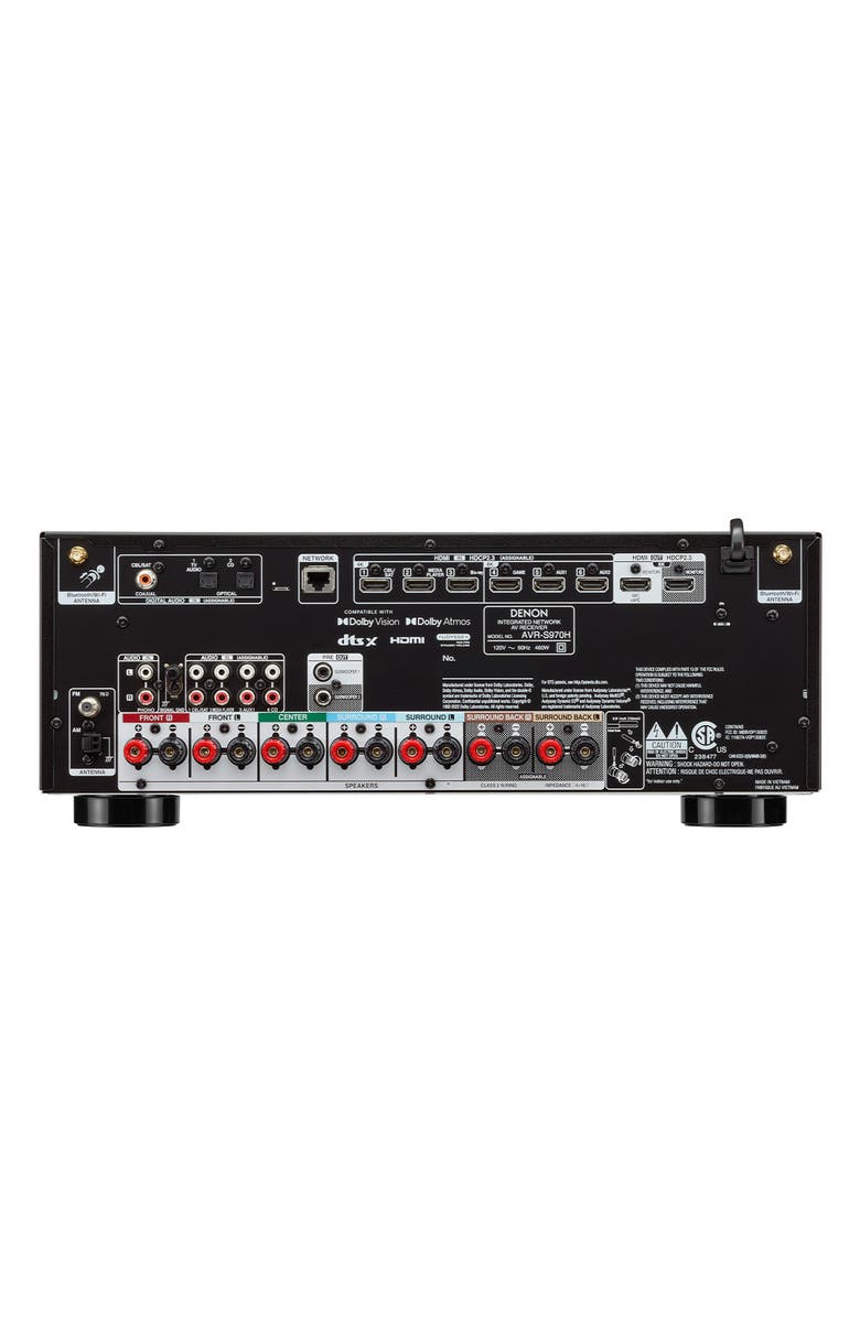 Denon AVR-S970H 7.2 Channel 8K Home Theater Receiver with Dolby Atmos/DTSX and HEOS Built-In, Alternate, color, 