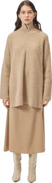 GOBI Mongolian Cashmere Cashmere Quarter-Zip Sweater