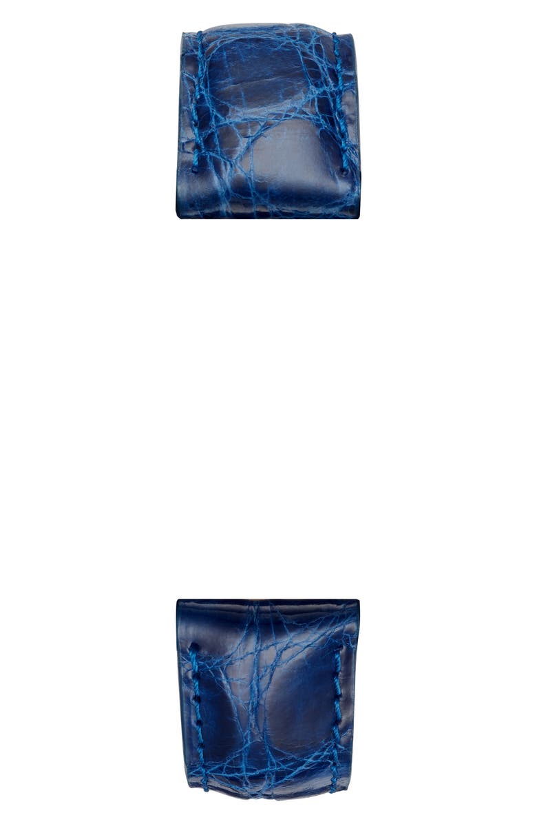 MICHELE 18mm Crocodile Leather Watch Strap, Alternate, color,