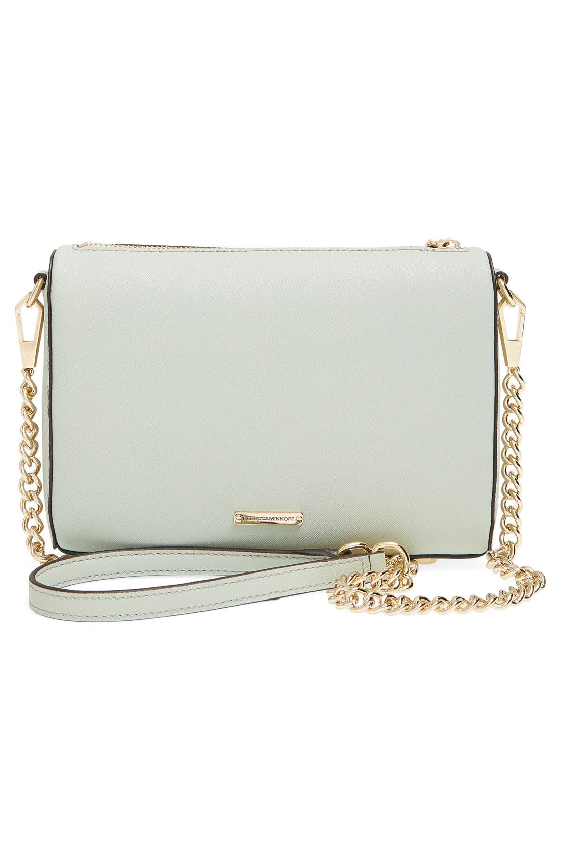 'Avery' Crossbody Bag, Alternate, color, PALE SAGE/ LIGHT GOLD