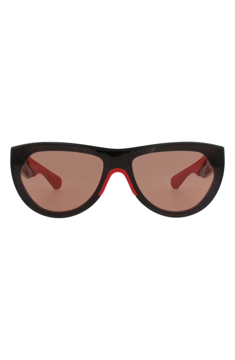 Bottega Veneta Sunglasses, Main, color, Black Black Red