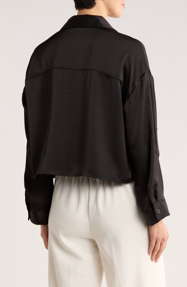 RDI Crop Button-Up Shirt, Alternate, color, Black