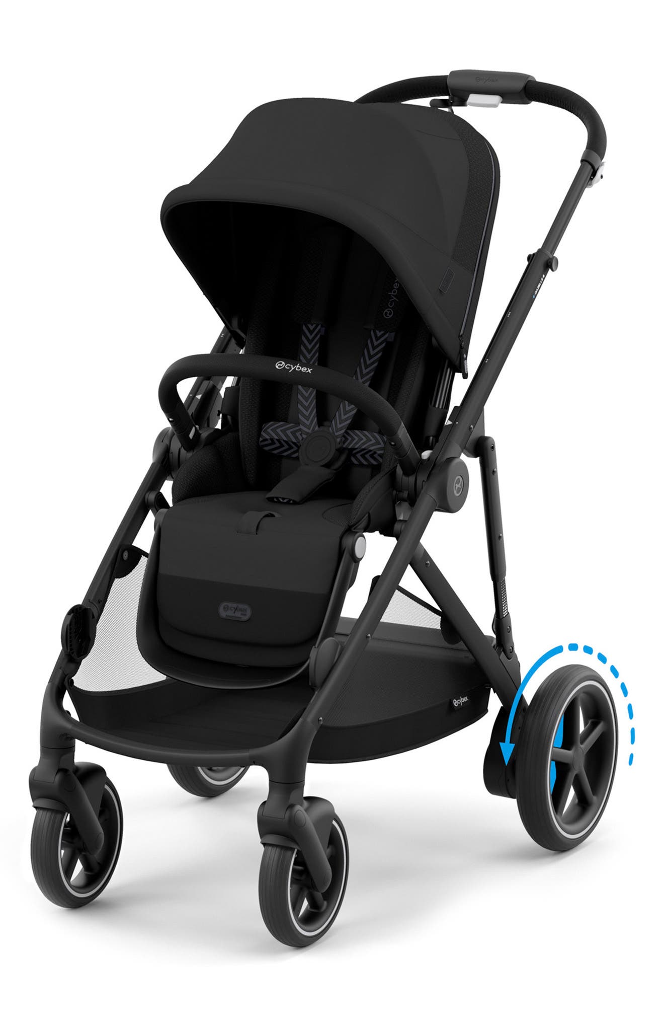 CYBEX e-Gazelle S Stroller in Black/Moon Black 