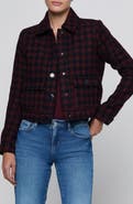 L'AGENCE Nyx Cropped Tweed Jacket