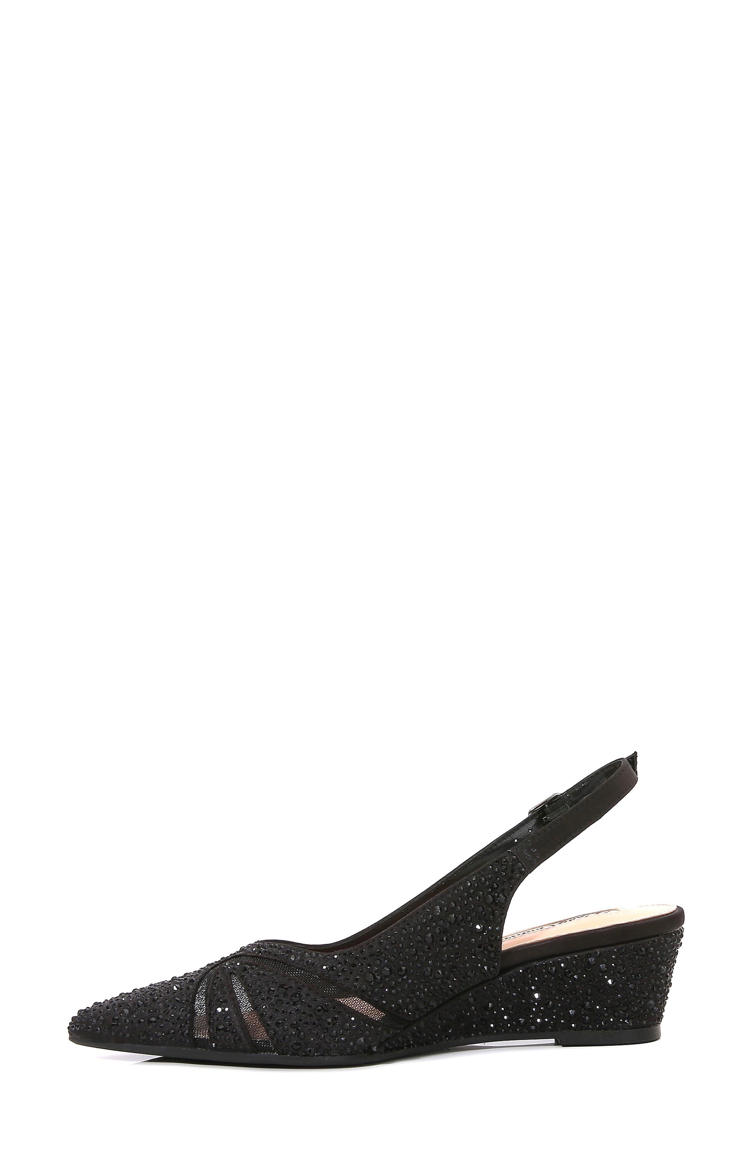 LADY COUTURE Daniel Embellished Slingback Pump, Alternate, color, Black