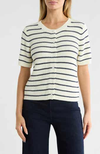 Devon Short Sleeve Cotton Cardigan