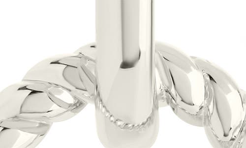 Sterling Forever Levissa Circle Drop Huggie Hoop Earrings