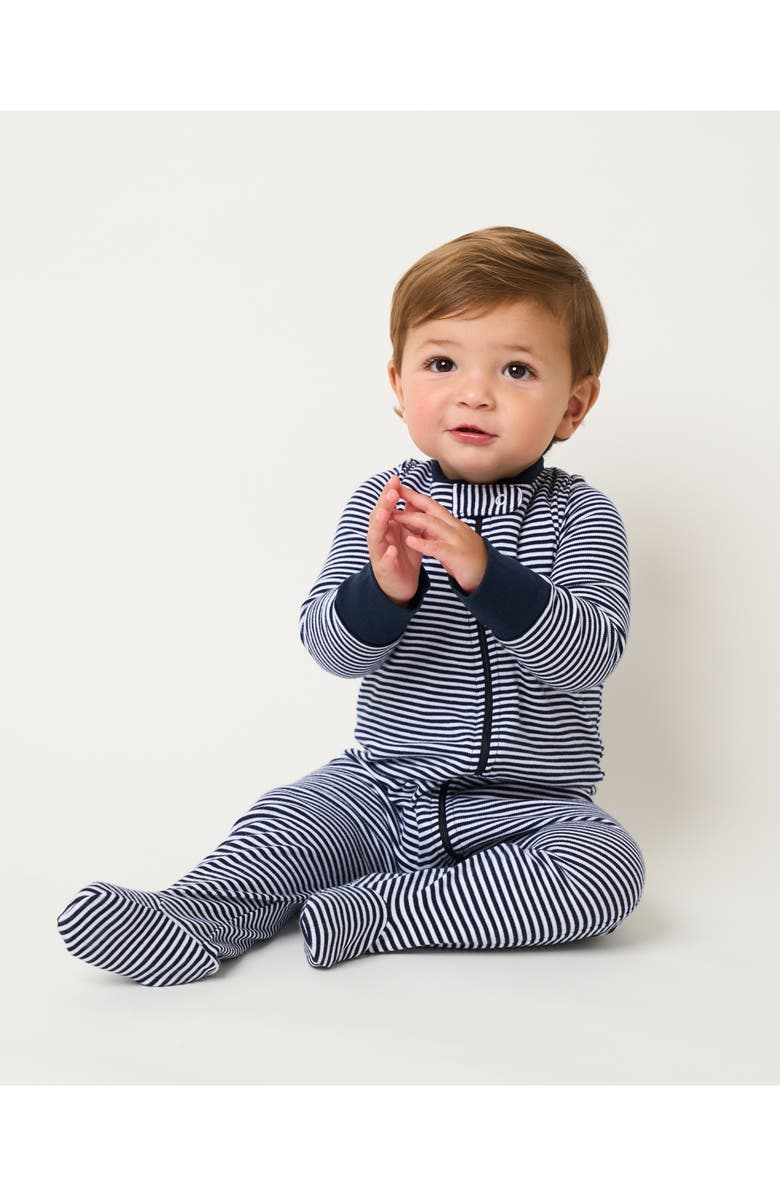 Petite Plume Welcome Home Cotton Footie, Hat & Blanket Set, Alternate, color, 