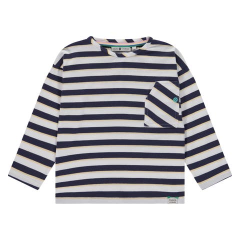 Sailor Stripe Shirt With Accent Pocket