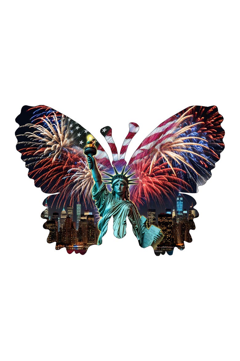 American Celebration 1000 piece Jigsaw Puzzle for Adults Shaped, Alternate, color, Multicolor