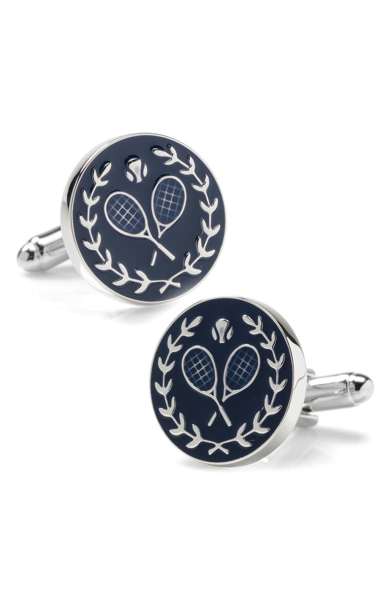 Cufflinks, Inc. Tennis Enthusiast Cuff Links, Alternate, color, Silver