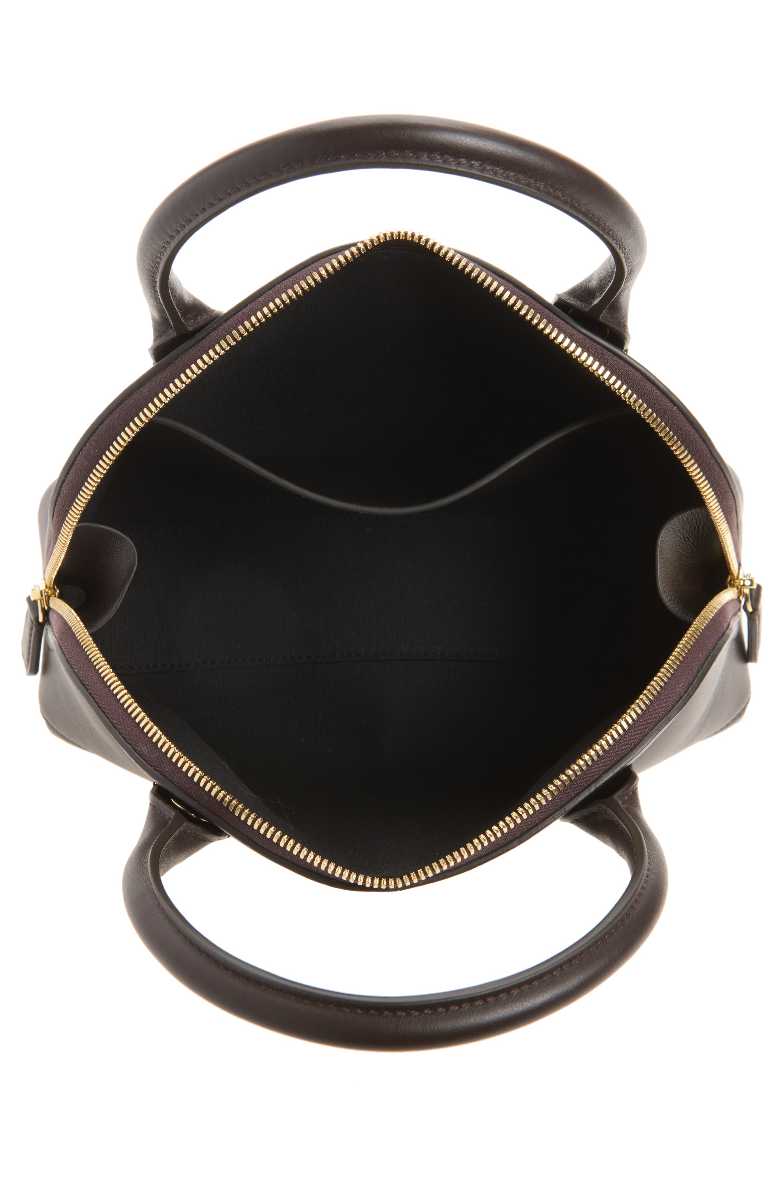 Victoria Small Leather Doctor Bag, Alternate, color, COFFEE LIQUEUR