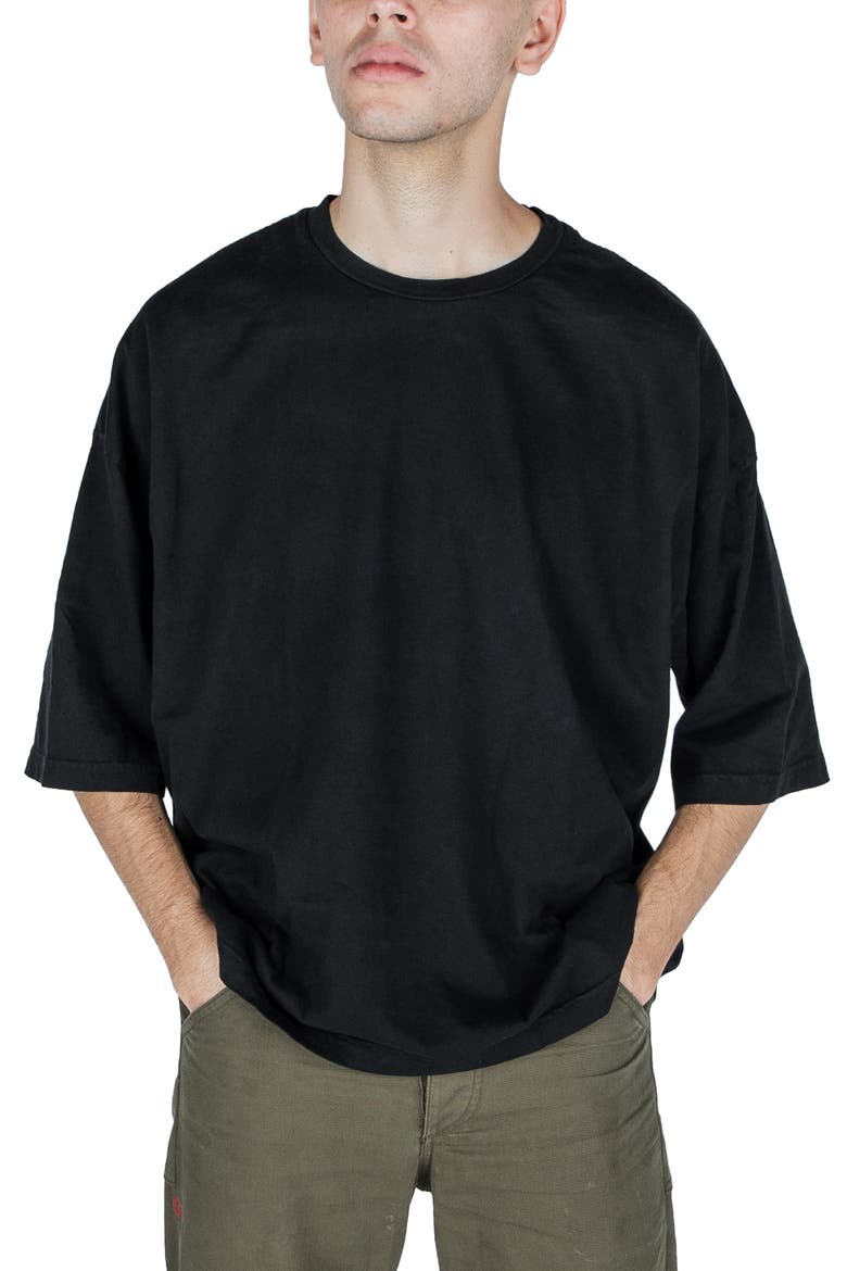 Night Oversize T-Shirt, Main, color, JET BLACK