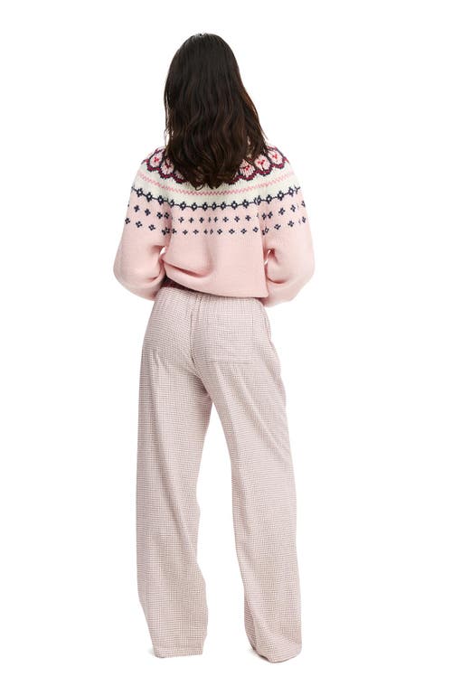 Cotton On Body Flannel Wide Leg Pant In Pink