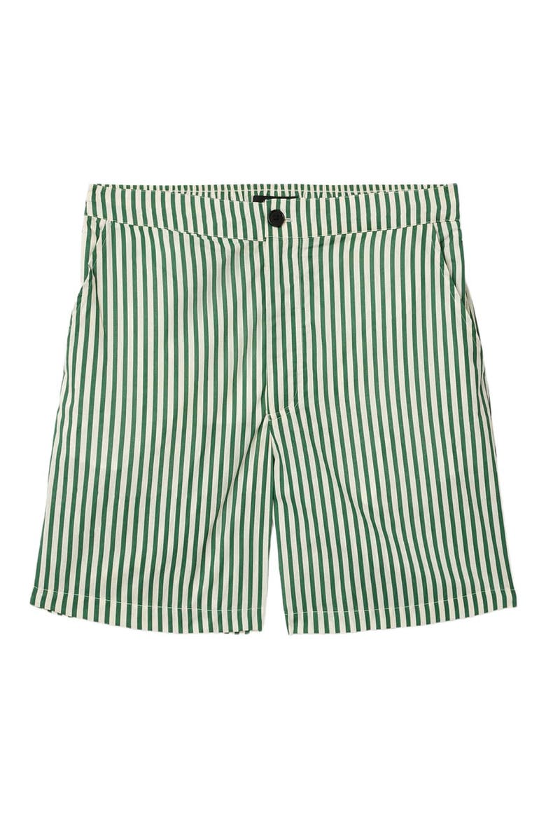 Chopin Stripe Shorts, Alternate, color, WHITE/ GREEN