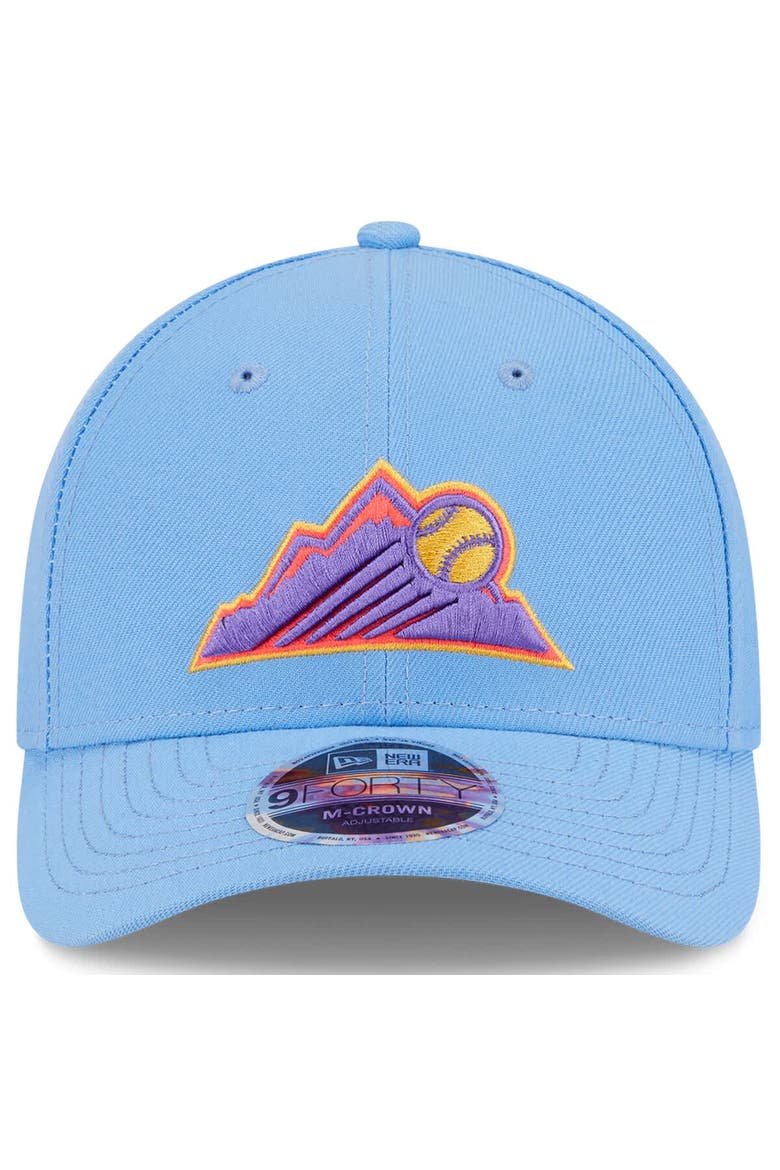 Men's New Era Light Blue Colorado Rockies 2025 City Connect 9FORTY M-Crown Adjustable Hat, Alternate, color, Light Blue