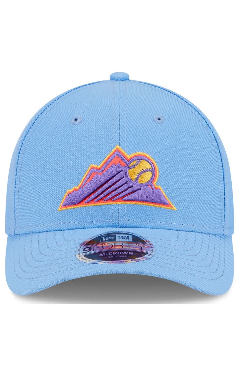 New Era Men's New Era Light Blue Colorado Rockies 2025 City Connect 9FORTY M-Crown Adjustable Hat, Alternate, color, Light Blue