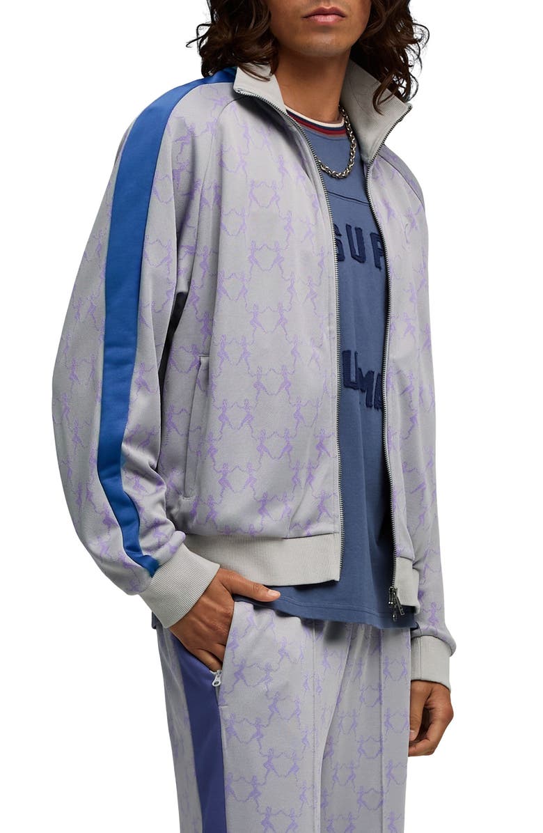 PUMA x KidSuper T7 Track Jacket, Alternate, color, Gray Echo