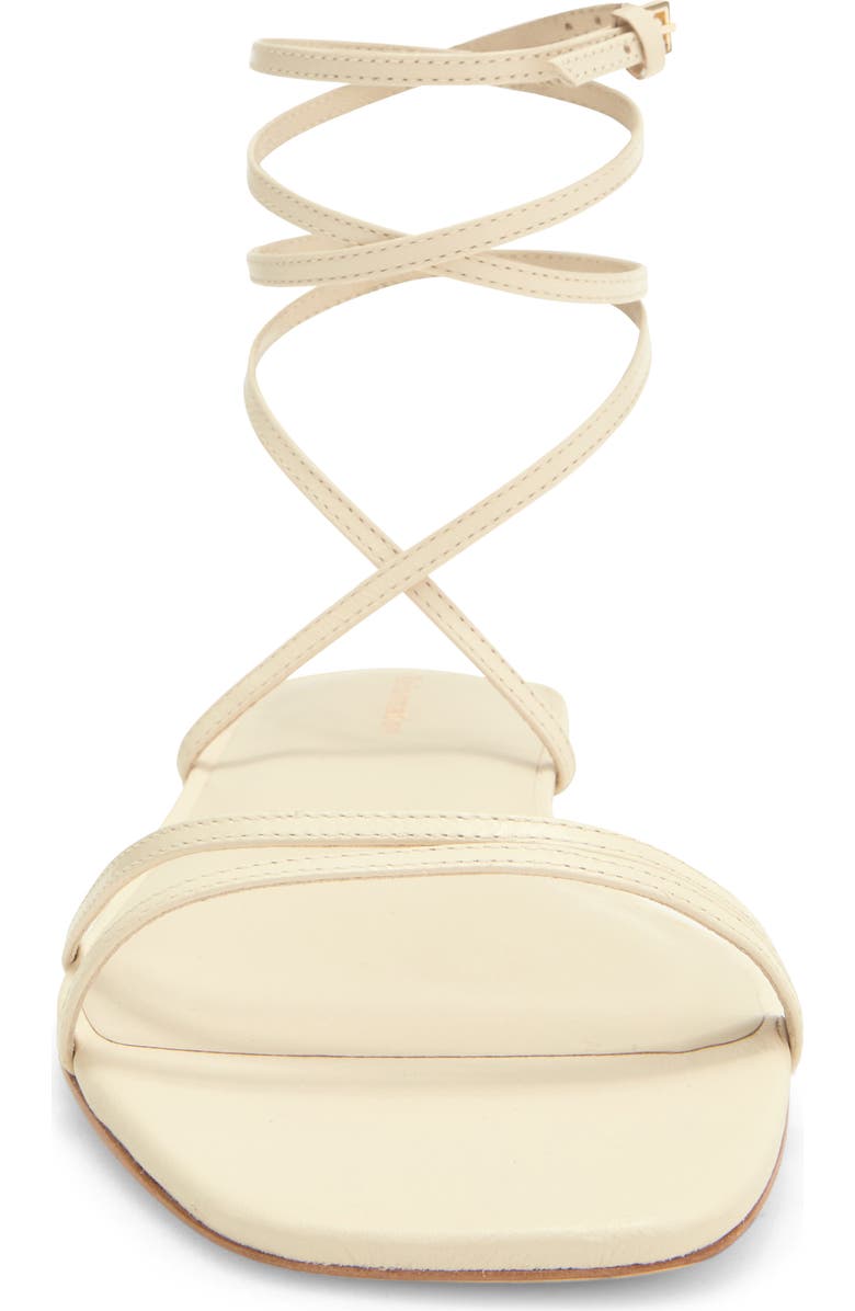 Reformation Magalie Ankle Tie Flat Sandal, Alternate, color,