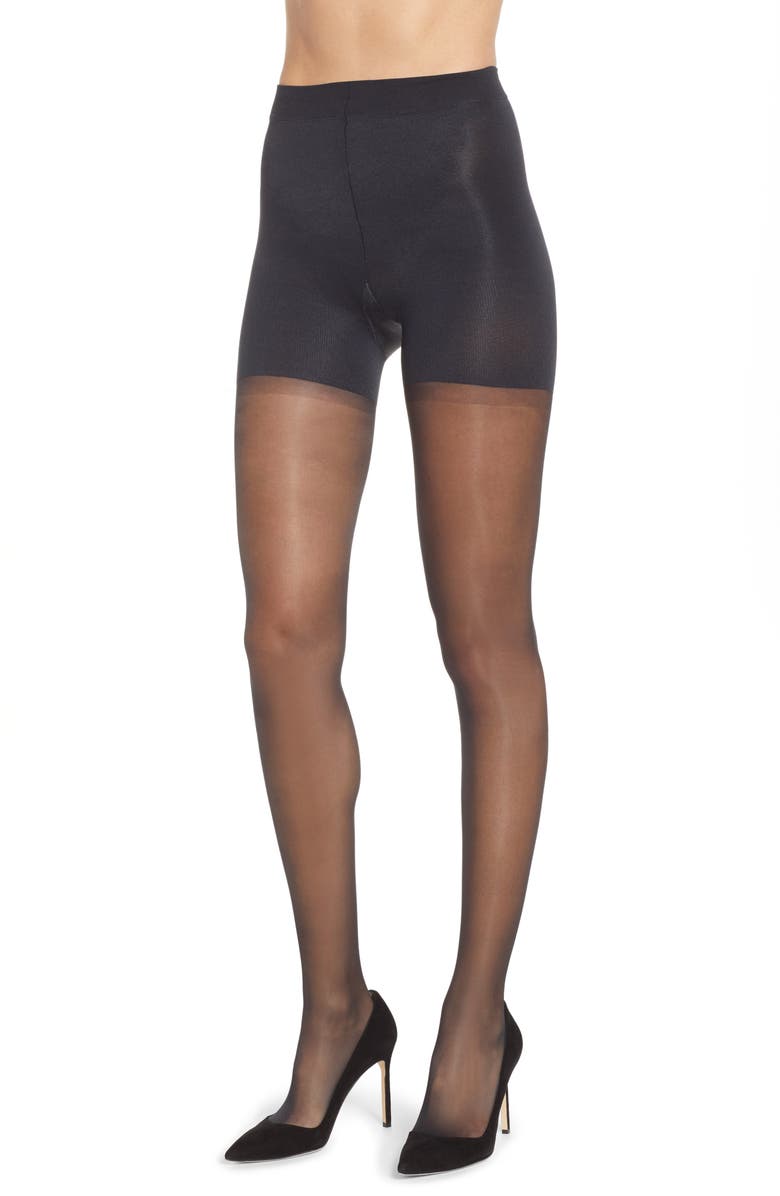 SPANX<sup>®</sup> SPANXshape<sup>™</sup> Mid-Thigh Sheers, Main, color, Black