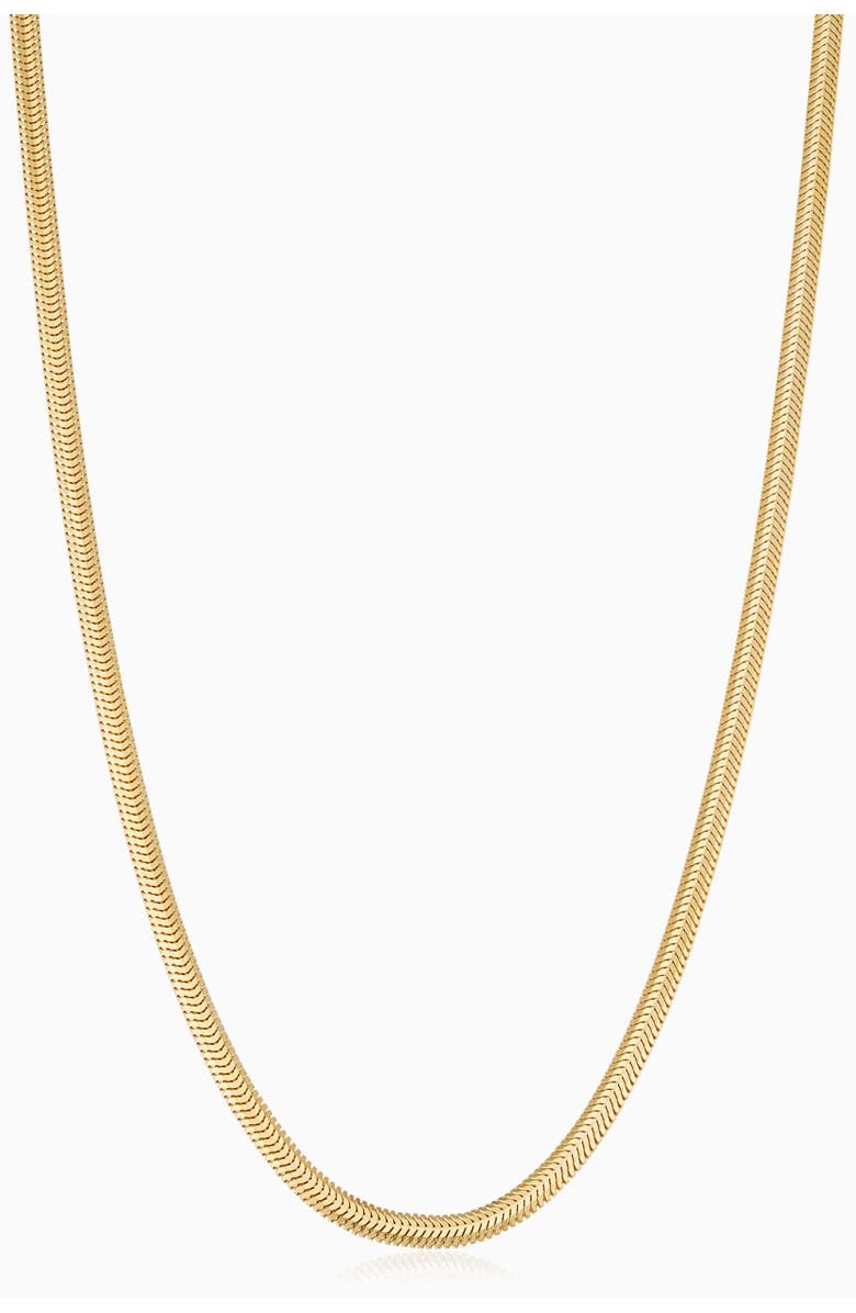 Oradina 14K Yellow Gold Snake Charmer Chain Necklace, Main, color, Yellow Gold