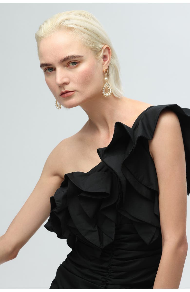 Classicharms Hollow Teardrop Dangle Earrings, Alternate, color, Gold