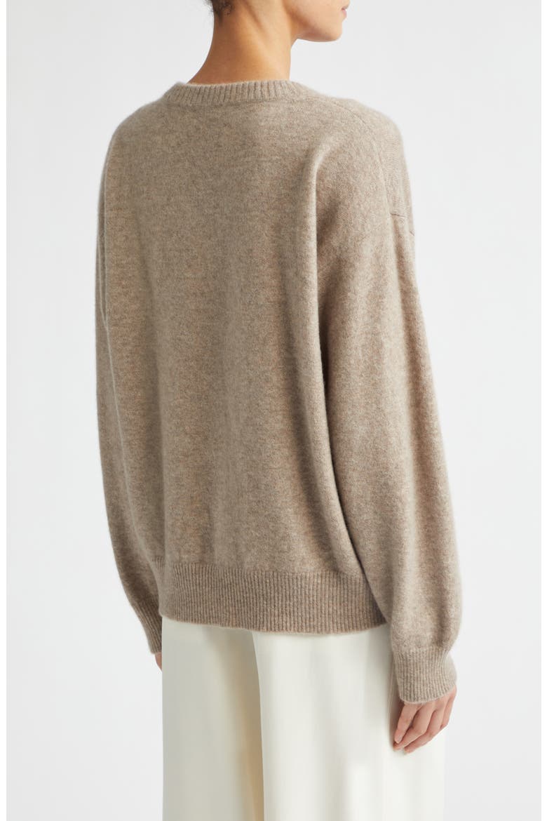 Boyce Brushed Cashmere & Silk Crewneck Sweater, Alternate, color, CLOUD STONE