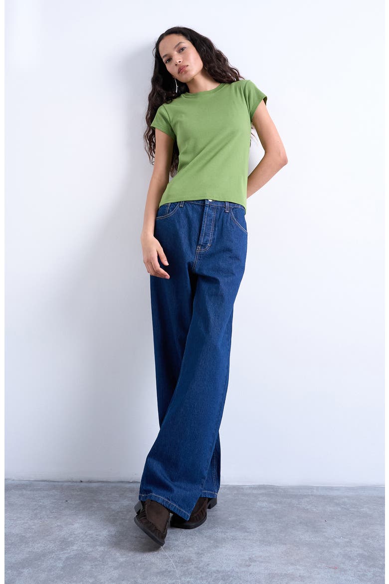 Everyday Cotton T-Shirt, Alternate, color, LIGHT GREEN