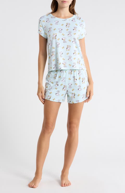 Snoopy & Woodstock Short Pajamas