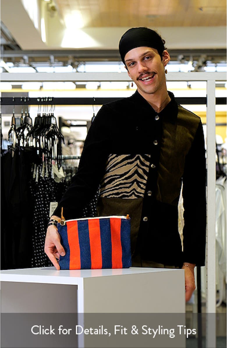 Stripe Flat Clutch, sales video thumbnail