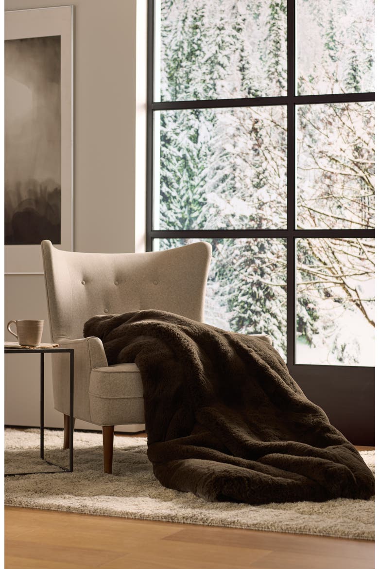 Super Plush Cuddle Blanket, Alternate, color, ESPRESSO