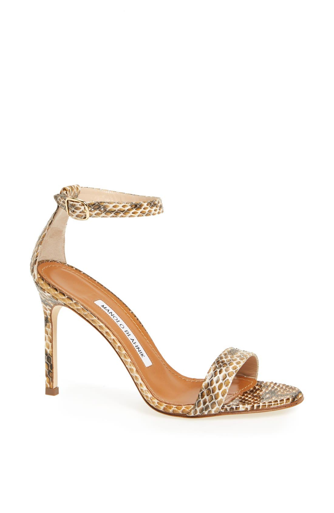 'Chaos' Cuff Genuine Snakeskin Sandal, Main, color, MULTI SERPENTE