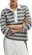 rag & bone Kelly Stripe Long Sleeve Cotton Polo
