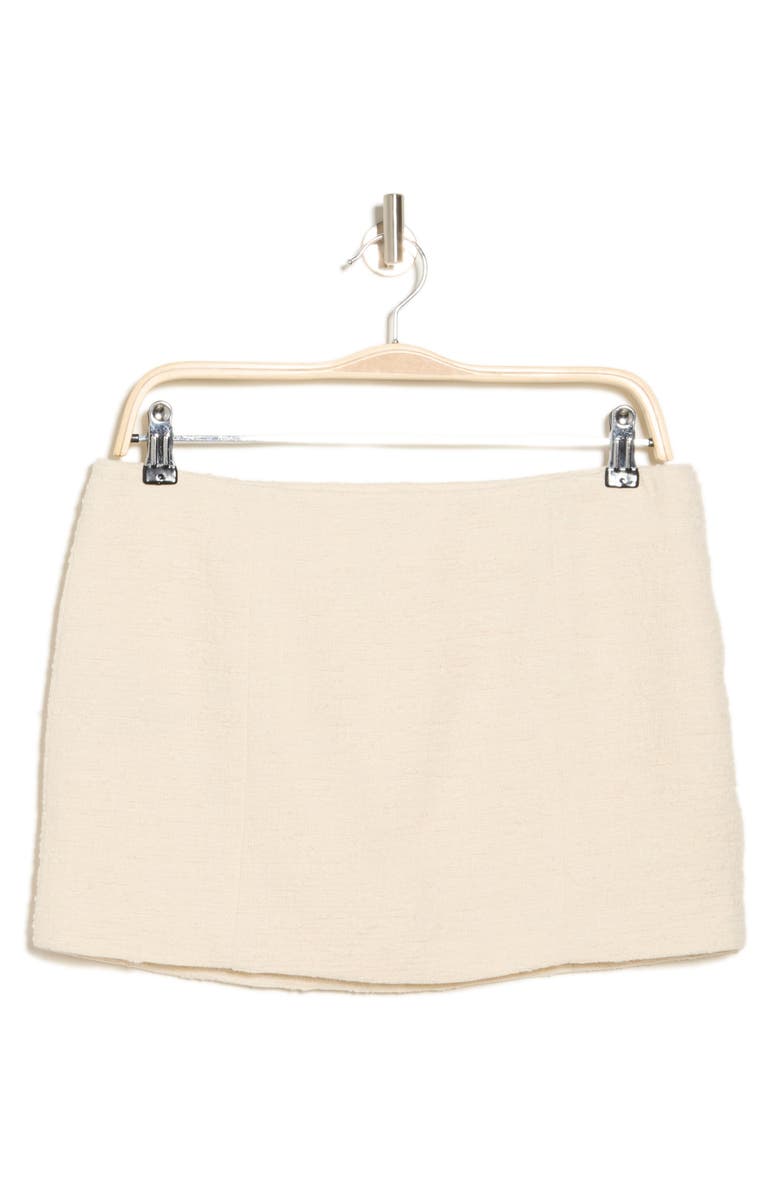 rag & bone Emerson Italian Tweed Miniskirt, Alternate, color, Ivory