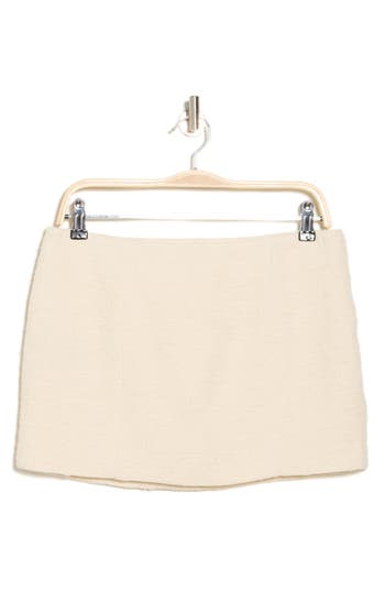 Rag & Bone Emerson Italian Tweed Miniskirt In Ivory