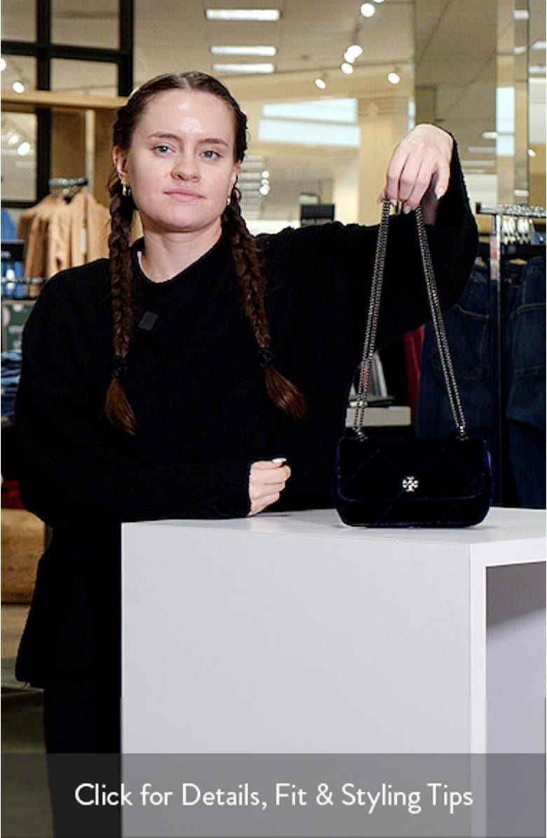 Kira Velvet Quilted Convertible Crossbody Bag, sales video thumbnail