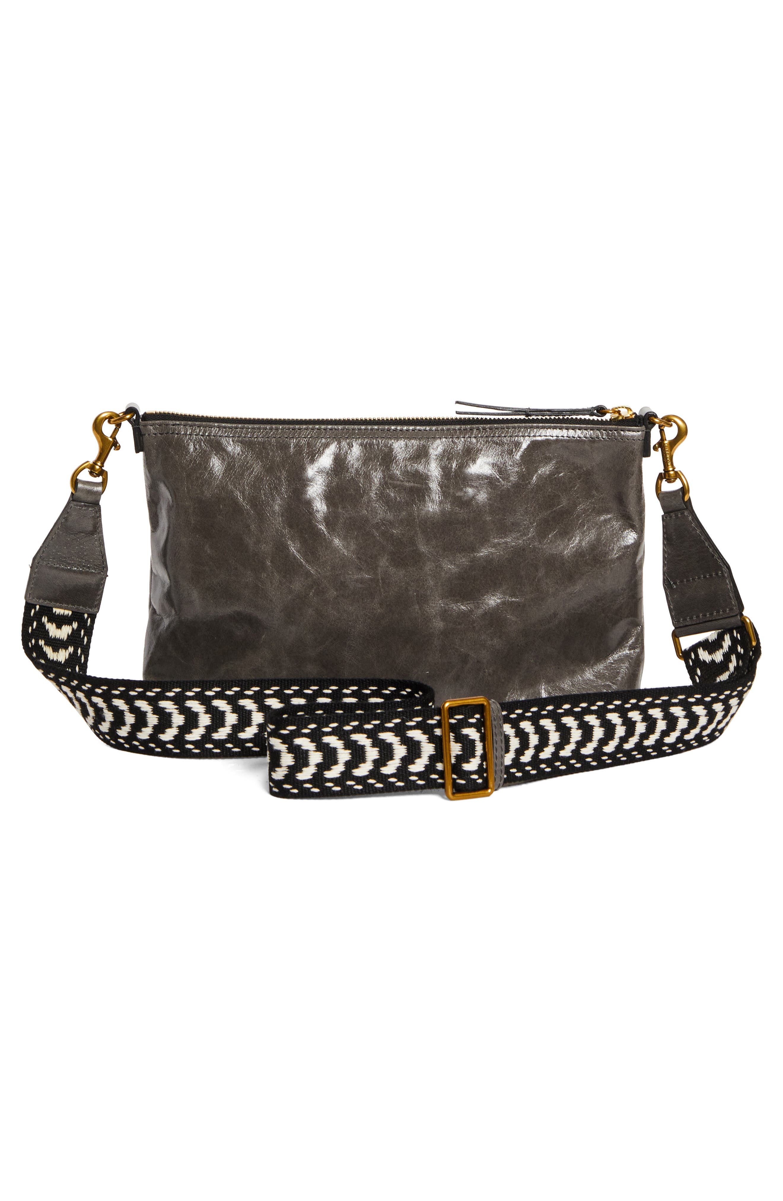 Isabel Marant Nessah Wardy XO Capsule Leather Shoulder Bag, Alternate, color, 