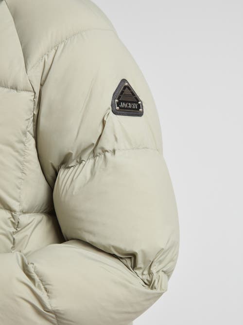 Jack1t Cloud Ultra Long Puffer Down Coat In Green