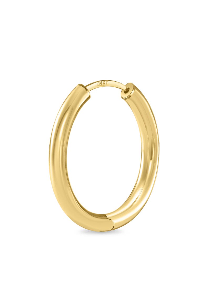 14k Gold Hoop Earrings, Alternate, color, 14KY