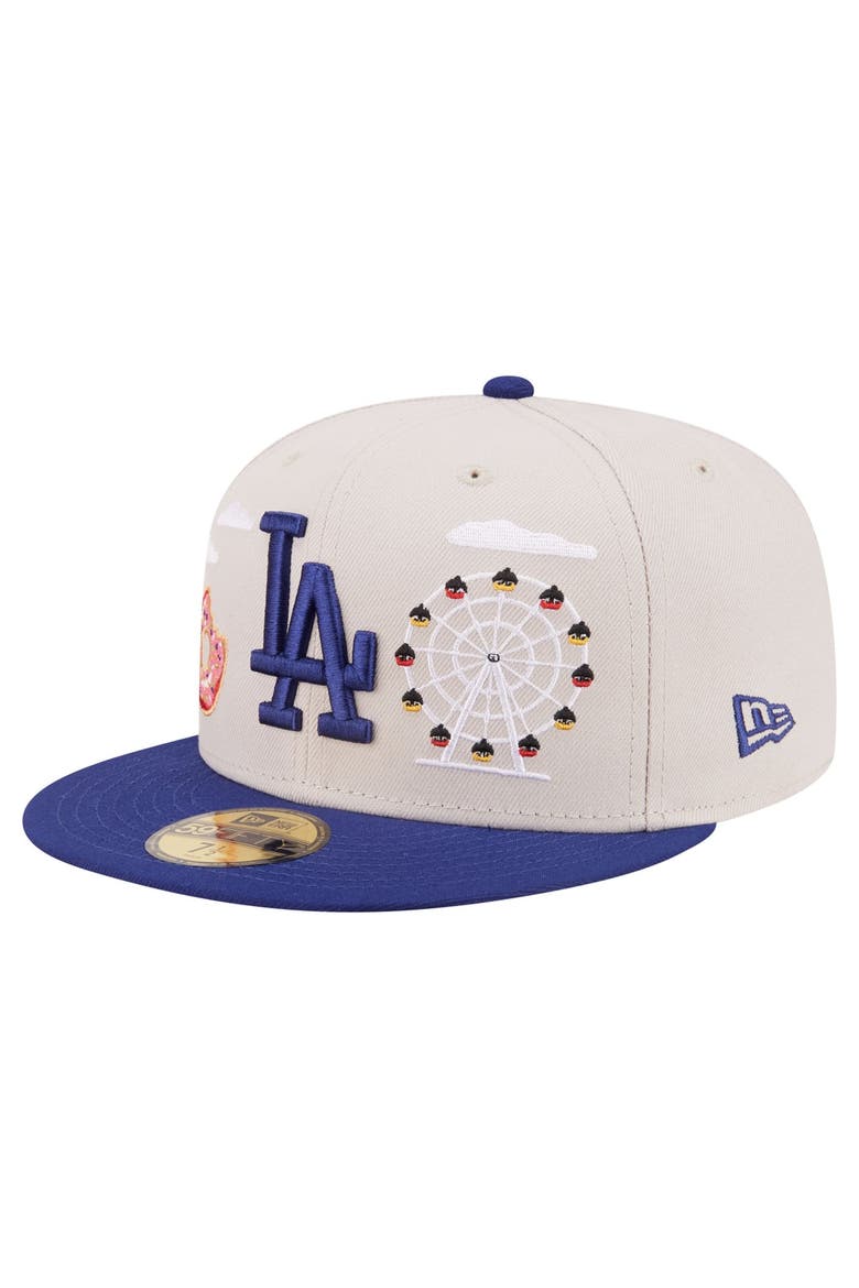 Men's New Era  Khaki Los Angeles Dodgers City Icon 59FIFTY Fitted Hat, Main, color, Khaki