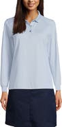 Lands' End School Uniform  Long Sleeve Rapid Dry Polo Shirt