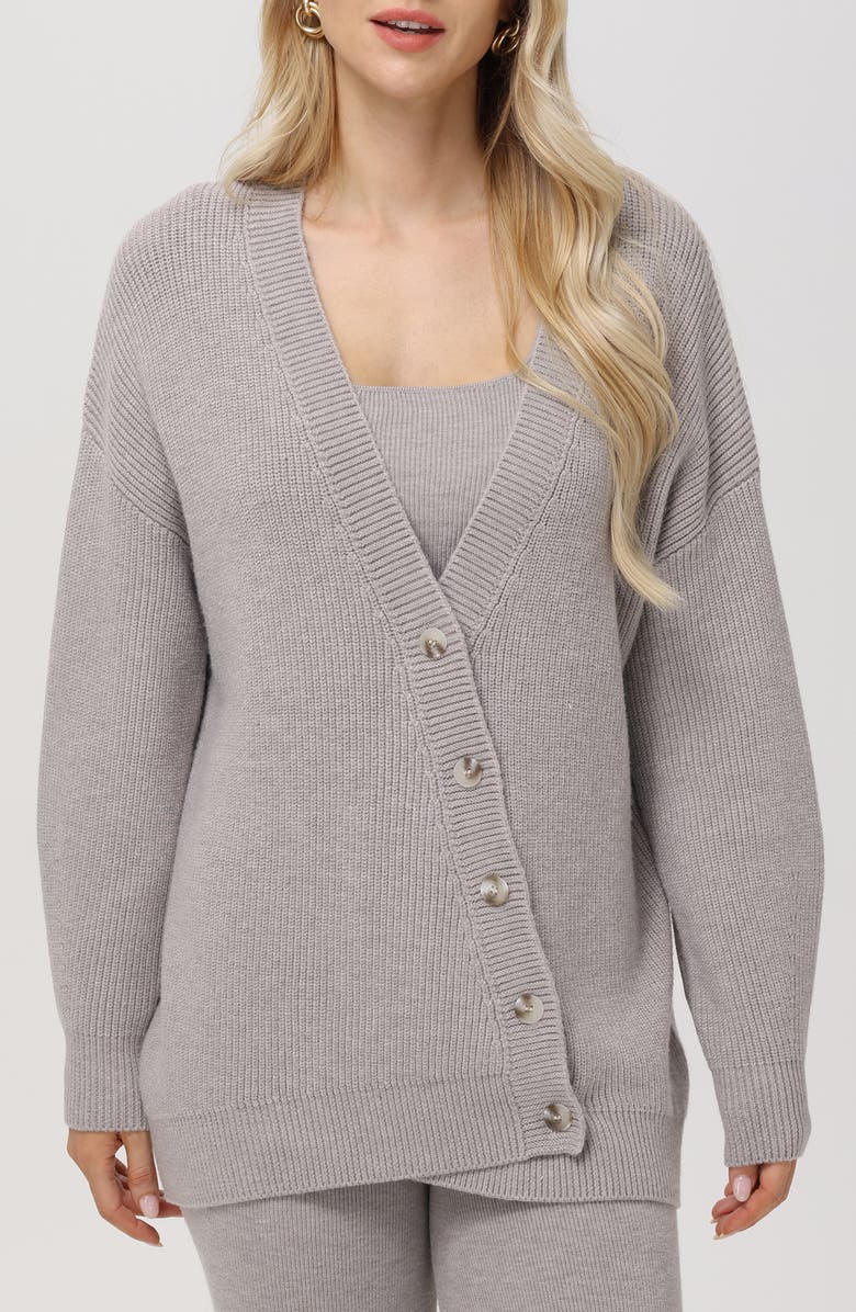 525 Evelyn Asymmetric Oversize Cardigan, Main, color, 