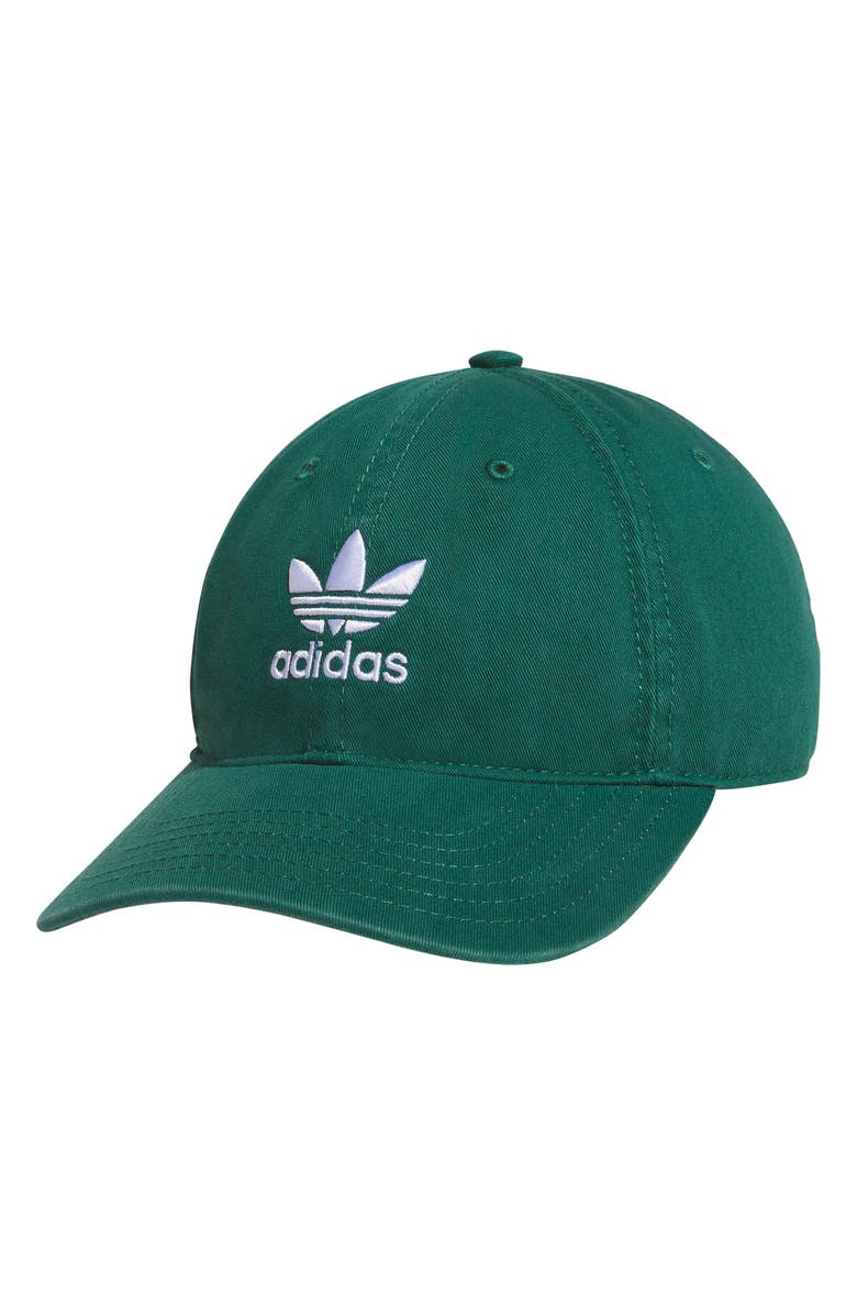 adidas Originals Relaxed Snapback Cap, Main, color, Collegiate Green/ White 2