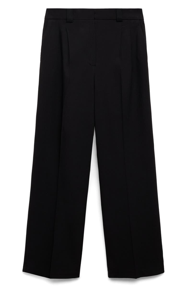 MANGO Pleated Straight Leg Pants, Alternate, color, 