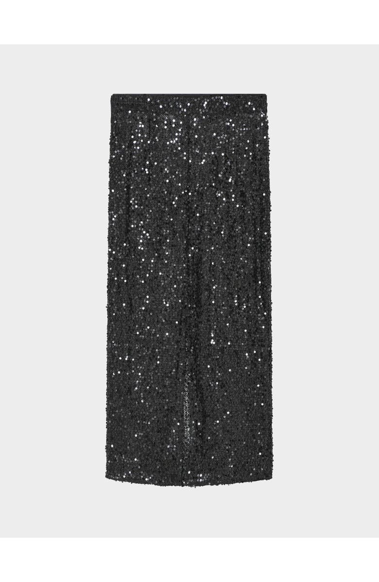 DAY Birger et Mikkelsen Tulli Shimmering Sequin Midi Skirt, Alternate, color, Black