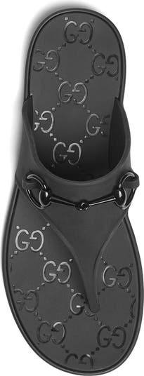 Gucci Minorca Horsebit Rubber Sandal (Women) | Nordstrom