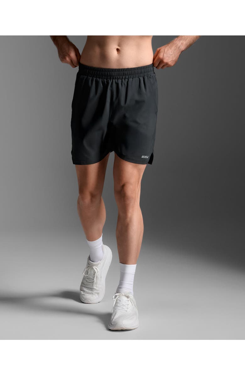 2XU Aero 7 Inch Shorts, Alternate, color, Black/Silver Reflective