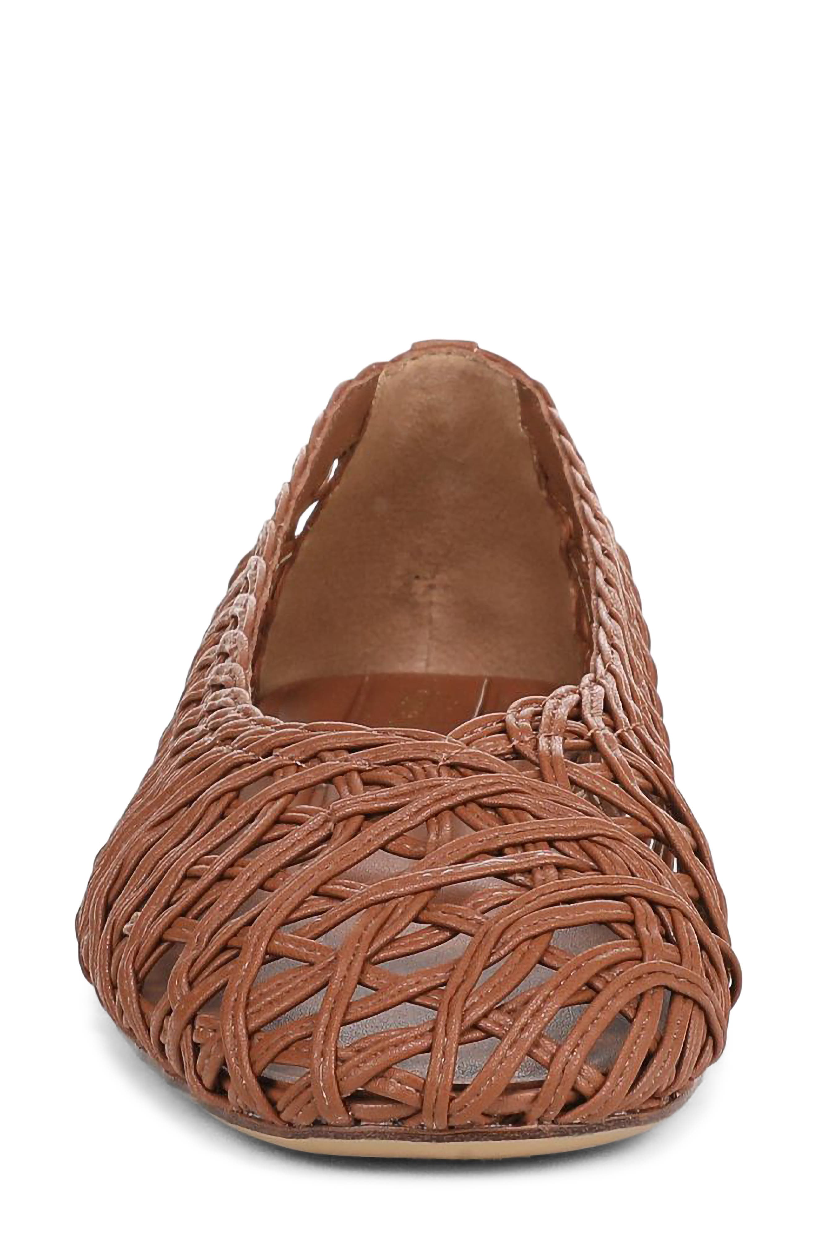 Amalia Flat, Alternate, color, COGNAC
