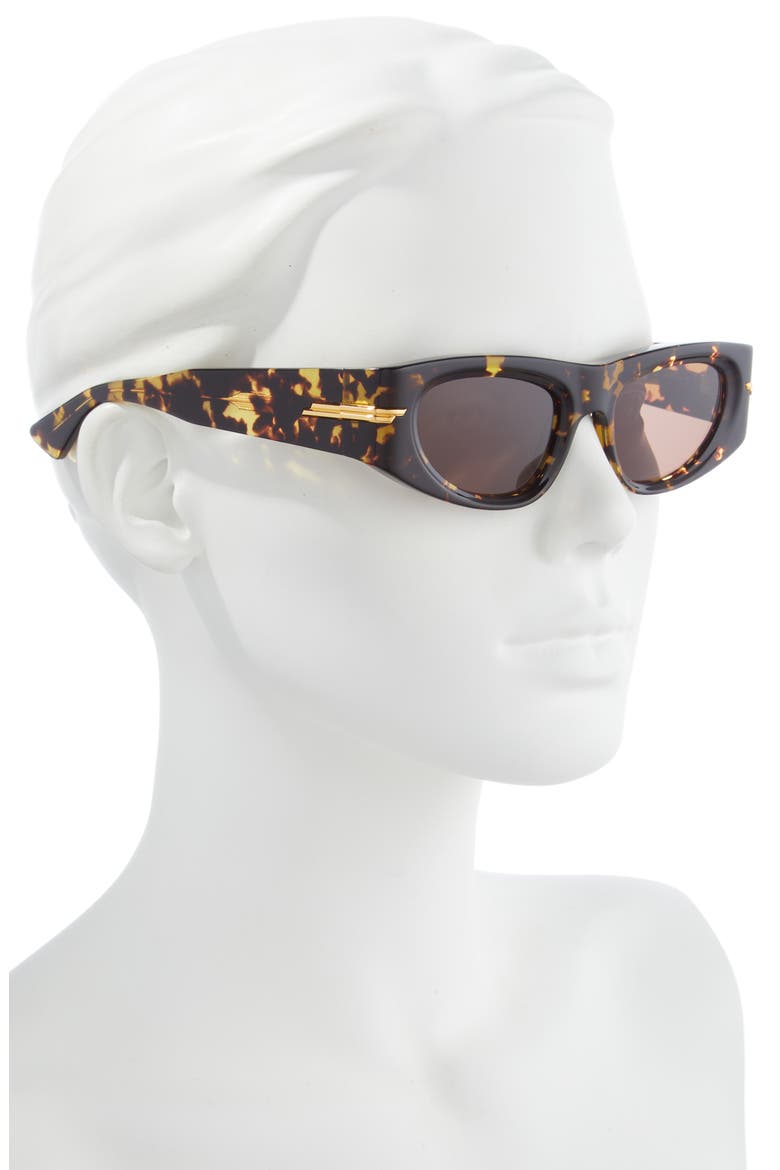 51mm Rectangular Sunglasses, Alternate, color, HAVANA
