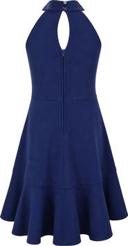 Zunie Kids' Textured Knit Skater Dress
